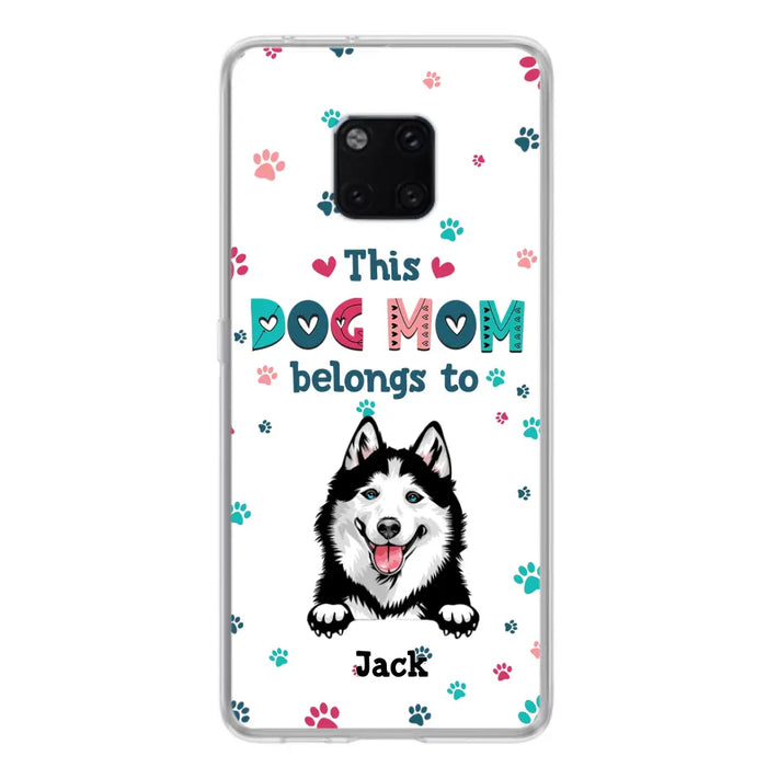 Custom Personalized Dog Phone Case For Oppo/Xiaomi/Huawei - Gift Idea For Dog Lover - Up to 6 Dogs - This Dog Mom Belongs To