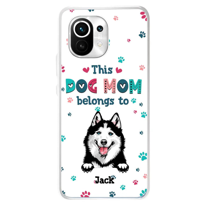 Custom Personalized Dog Phone Case For Oppo/Xiaomi/Huawei - Gift Idea For Dog Lover - Up to 6 Dogs - This Dog Mom Belongs To