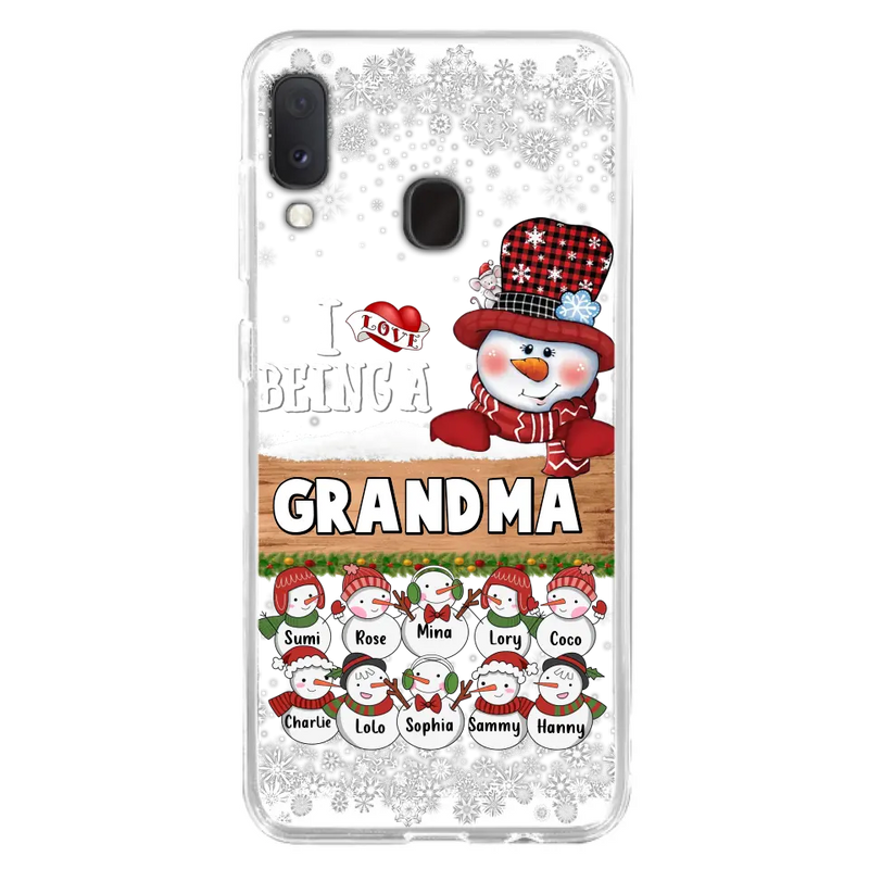 Personalized Grandma Phone Case - Up to 10 Grandkids - Christmas Gift Idea for Grandma - I Love Being A Grandma - Case For iPhone/Samsung