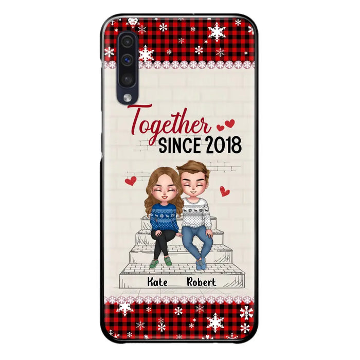 Custom Personalized Christmas Couple Phone Case - Christmas Gift Idea For Couple - Together Since 2018 - Case For iPhone/Samsung