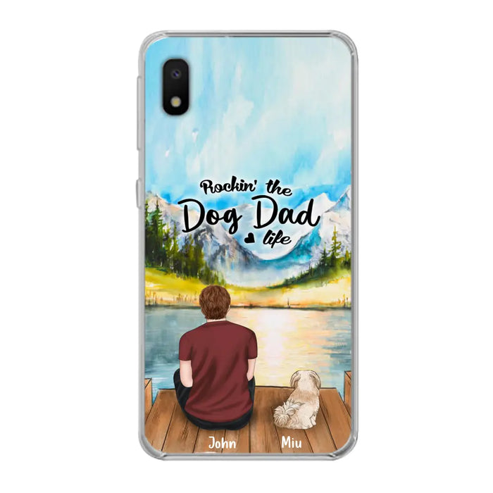 Personalized Pet Mom/Dad Phone Case - Chubby or Slim with up to 7 Pets - Case For Samsung Galaxy A