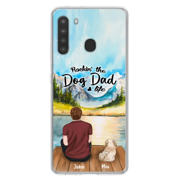 Personalized Pet Mom/Dad Phone Case - Chubby or Slim with up to 7 Pets - Case For Samsung Galaxy A