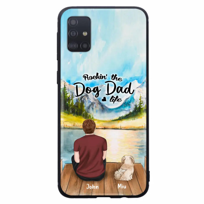 Personalized Pet Mom/Dad Phone Case - Chubby or Slim with up to 7 Pets - Case For Samsung Galaxy A