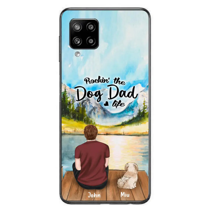 Personalized Pet Mom/Dad Phone Case - Chubby or Slim with up to 7 Pets - Case For Samsung Galaxy A