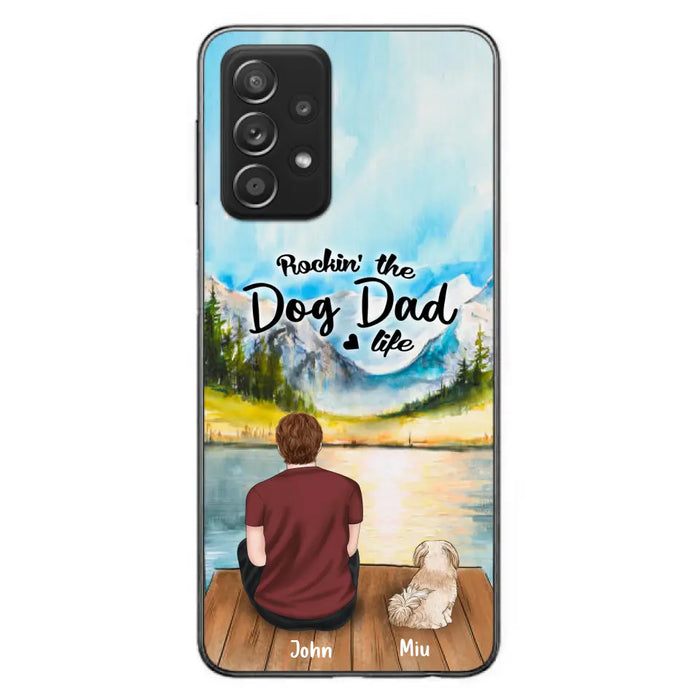 Personalized Pet Mom/Dad Phone Case - Chubby or Slim with up to 7 Pets - Case For Samsung Galaxy A