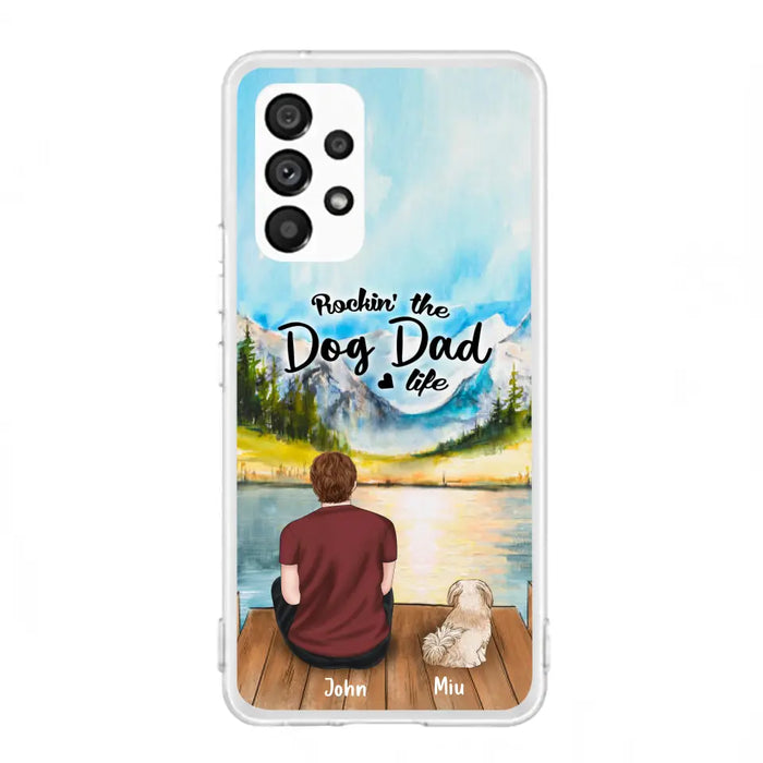 Personalized Pet Mom/Dad Phone Case - Chubby or Slim with up to 7 Pets - Case For Samsung Galaxy A