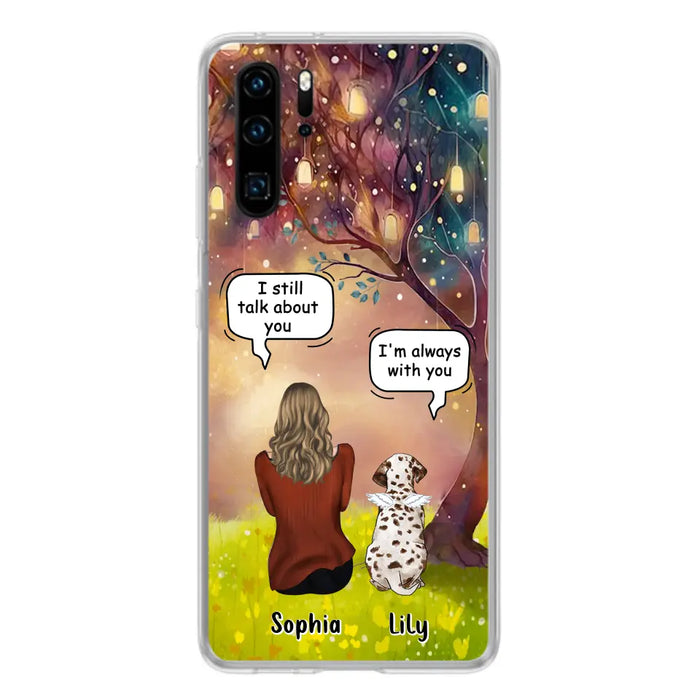 Custom Personalized Memorial Dog Mom Phone Case - Upto 3 Dogs - Memorial Gift Idea for Dog Lovers - I'm Always With You - Case For Xiaomi/Oppo/Huawei