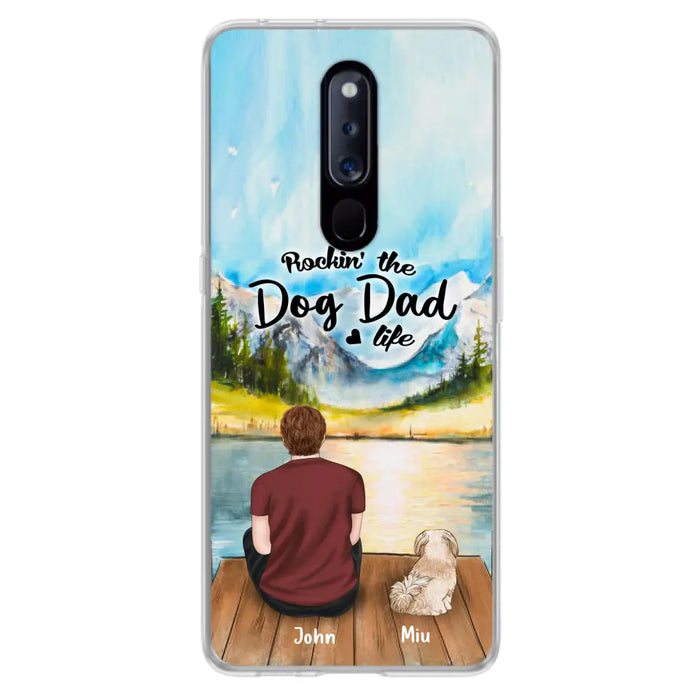 Custom Personalized Pet Mom/Dad Phone Case - Chubby or Slim with up to 7 Pets - Rocking The Dog Dad Life