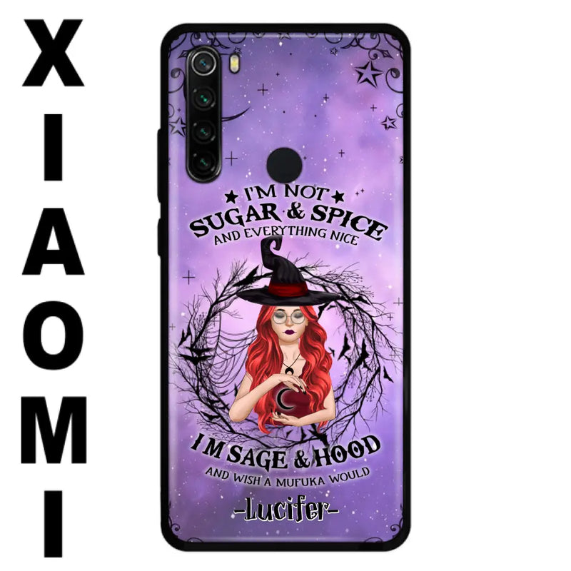 Custom Personalized Witch Phone Case - Best Halloween Gift Idea - I'm Not Sugar And Spice - Case For Xiaomi, Oppo And Huawei - DFESX1