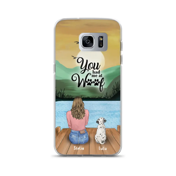Custom Personalized Dog Mom Phone Case - Gifts For Dog Lover With Upto 4 Dogs - You Had Me At Woof - The New Version for iPhone 14 Series