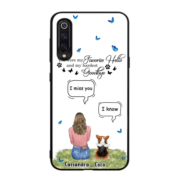 Personalized Pet Phone Case - Upto 4 Pets - Gift Idea For Couple/Dog/Cat Lover - You Were My Favorite Hello - Case For Oppo/Xiaomi/Huawei