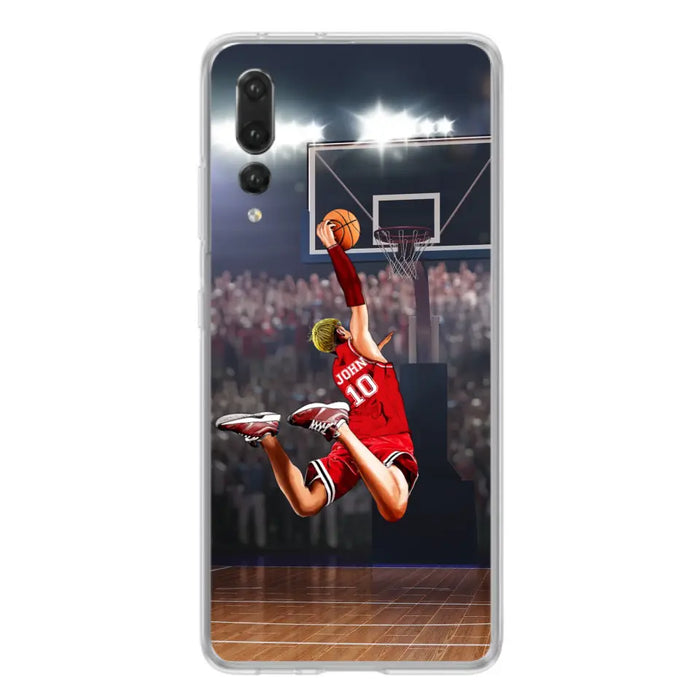 Custom Personalized Basketball Phone Case - Gift Idea For Basketball Lovers/Son/Grandson - Case For Oppo/Xiaomi/Huawei