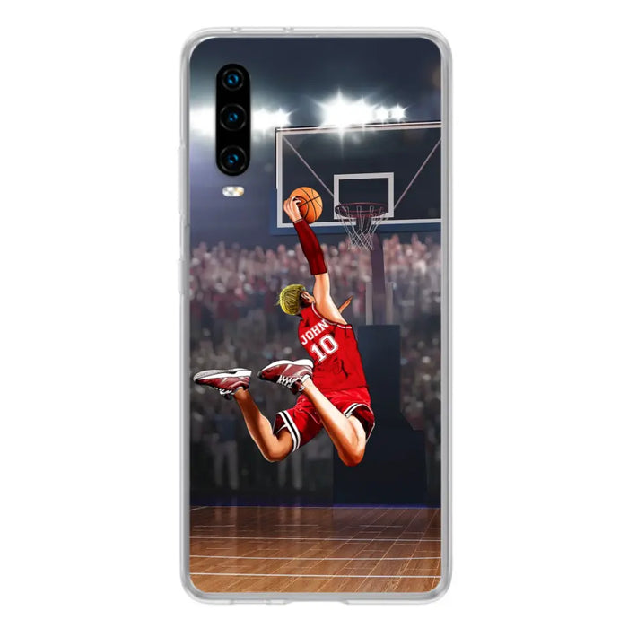 Custom Personalized Basketball Phone Case - Gift Idea For Basketball Lovers/Son/Grandson - Case For Oppo/Xiaomi/Huawei