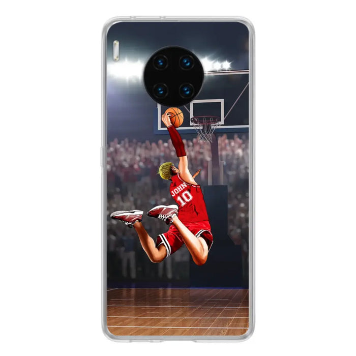 Custom Personalized Basketball Phone Case - Gift Idea For Basketball Lovers/Son/Grandson - Case For Oppo/Xiaomi/Huawei