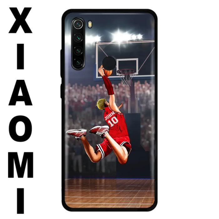 Custom Personalized Basketball Phone Case - Gift Idea For Basketball Lovers/Son/Grandson - Case For Oppo/Xiaomi/Huawei