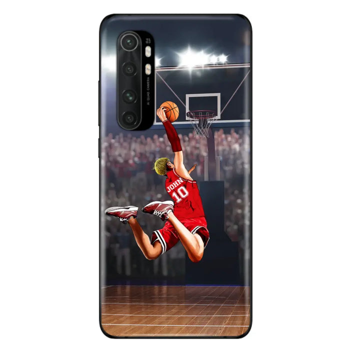 Custom Personalized Basketball Phone Case - Gift Idea For Basketball Lovers/Son/Grandson - Case For Oppo/Xiaomi/Huawei