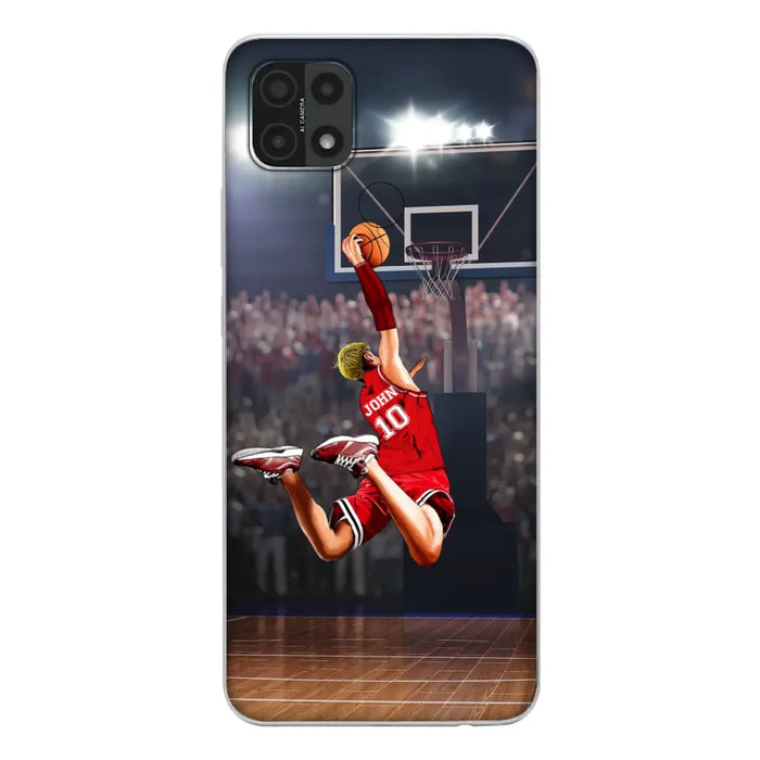 Custom Personalized Basketball Phone Case - Gift Idea For Basketball Lovers/Son/Grandson - Case For Oppo/Xiaomi/Huawei