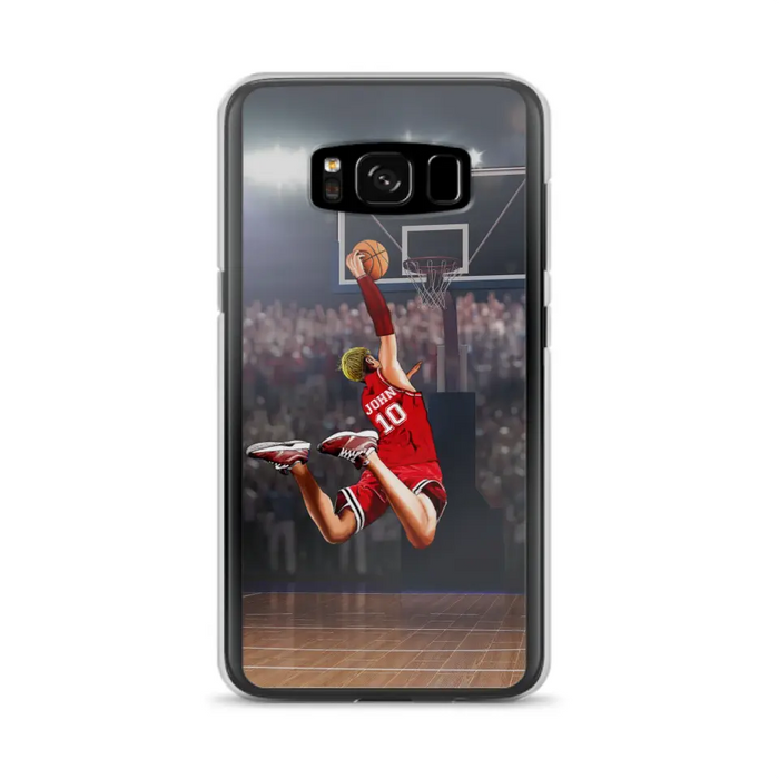 Custom Personalized Basketball Phone Case - Gift Idea For Basketball Lovers/Son/Grandson - Case For iPhone/Samsung