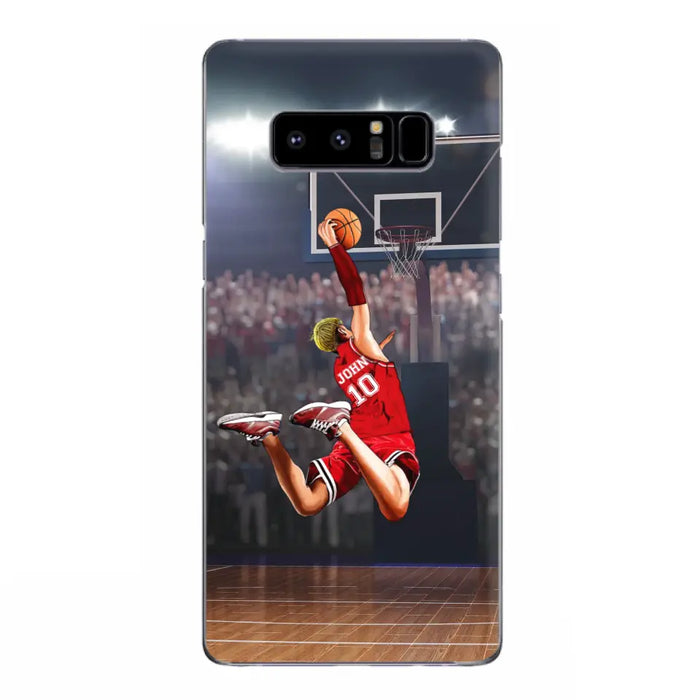 Custom Personalized Basketball Phone Case - Gift Idea For Basketball Lovers/Son/Grandson - Case For iPhone/Samsung