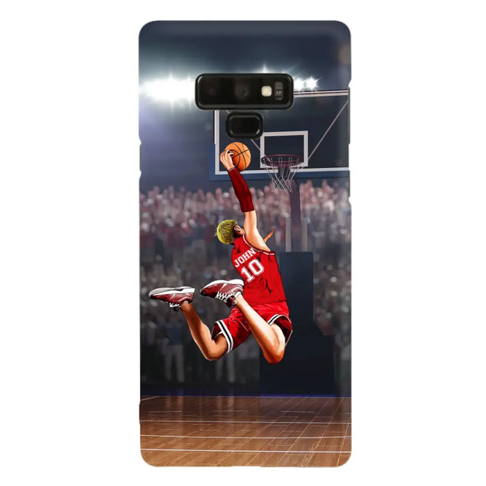 Custom Personalized Basketball Phone Case - Gift Idea For Basketball Lovers/Son/Grandson - Case For iPhone/Samsung