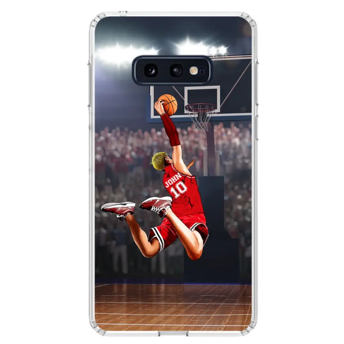 Custom Personalized Basketball Phone Case - Gift Idea For Basketball Lovers/Son/Grandson - Case For iPhone/Samsung