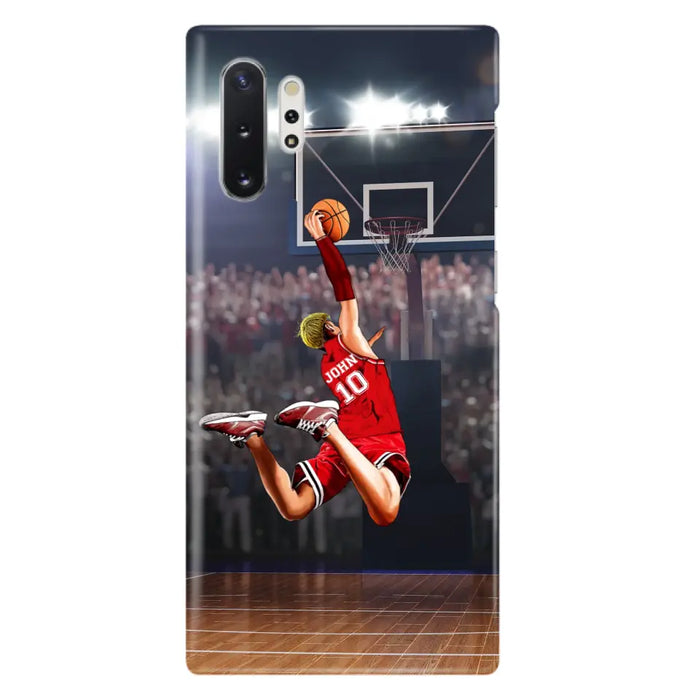 Custom Personalized Basketball Phone Case - Gift Idea For Basketball Lovers/Son/Grandson - Case For iPhone/Samsung