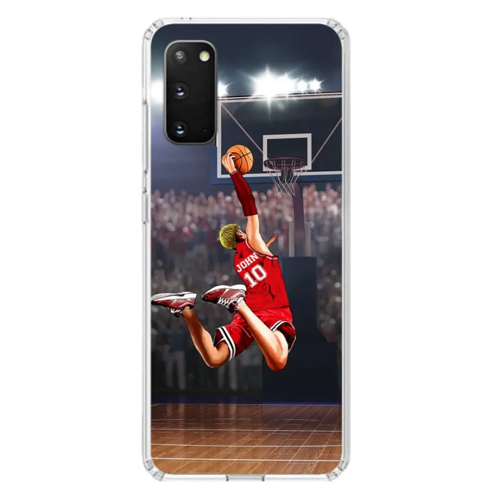 Custom Personalized Basketball Phone Case - Gift Idea For Basketball Lovers/Son/Grandson - Case For iPhone/Samsung