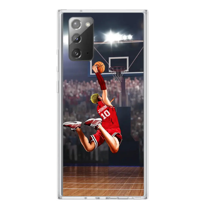 Custom Personalized Basketball Phone Case - Gift Idea For Basketball Lovers/Son/Grandson - Case For iPhone/Samsung