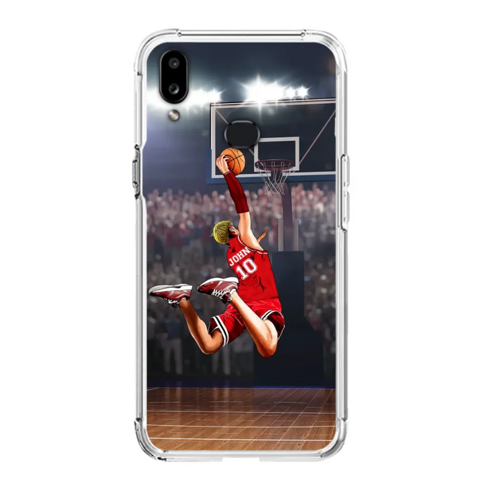 Custom Personalized Basketball Phone Case - Gift Idea For Basketball Lovers/Son/Grandson - Case For iPhone/Samsung