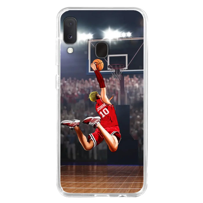 Custom Personalized Basketball Phone Case - Gift Idea For Basketball Lovers/Son/Grandson - Case For iPhone/Samsung