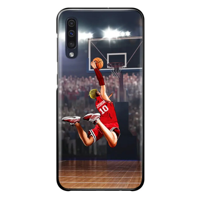 Custom Personalized Basketball Phone Case - Gift Idea For Basketball Lovers/Son/Grandson - Case For iPhone/Samsung