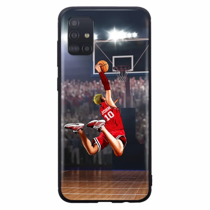 Custom Personalized Basketball Phone Case - Gift Idea For Basketball Lovers/Son/Grandson - Case For iPhone/Samsung