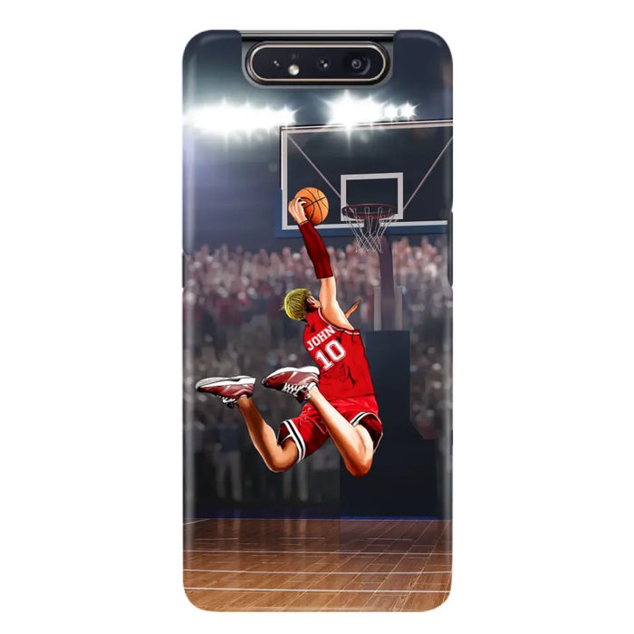 Custom Personalized Basketball Phone Case - Gift Idea For Basketball Lovers/Son/Grandson - Case For iPhone/Samsung