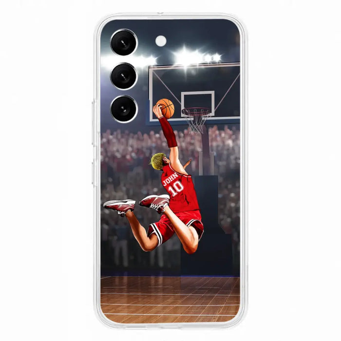 Custom Personalized Basketball Phone Case - Gift Idea For Basketball Lovers/Son/Grandson - Case For iPhone/Samsung