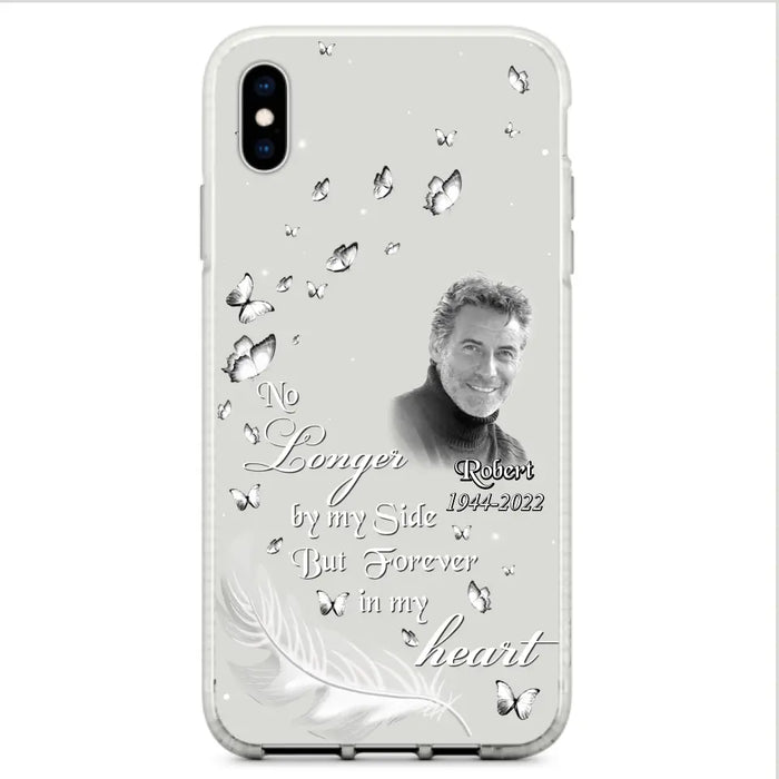 Custom Personalized Memorial Phone Case - Memorial Gift Idea For Family - Upload Photo - Case For iPhone/Samsung - No Longer By My Side But Forever In My Heart