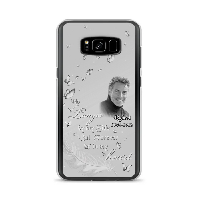 Custom Personalized Memorial Phone Case - Memorial Gift Idea For Family - Upload Photo - Case For iPhone/Samsung - No Longer By My Side But Forever In My Heart