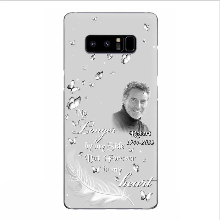 Custom Personalized Memorial Phone Case - Memorial Gift Idea For Family - Upload Photo - Case For iPhone/Samsung - No Longer By My Side But Forever In My Heart