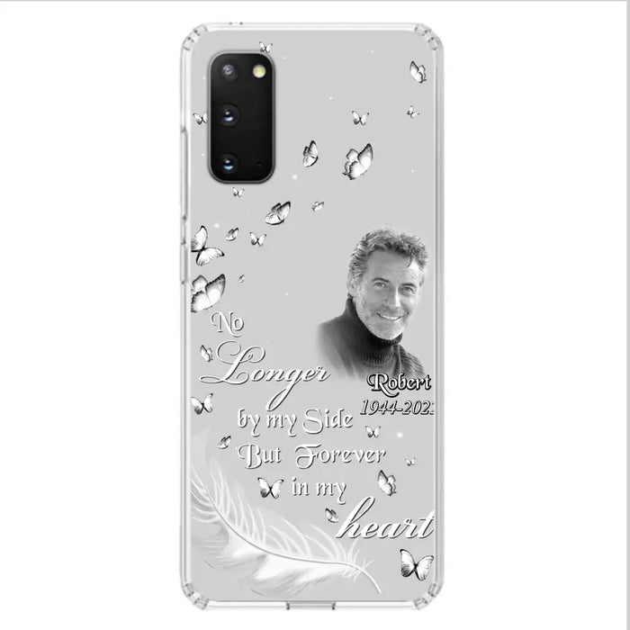 Custom Personalized Memorial Phone Case - Memorial Gift Idea For Family - Upload Photo - Case For iPhone/Samsung - No Longer By My Side But Forever In My Heart