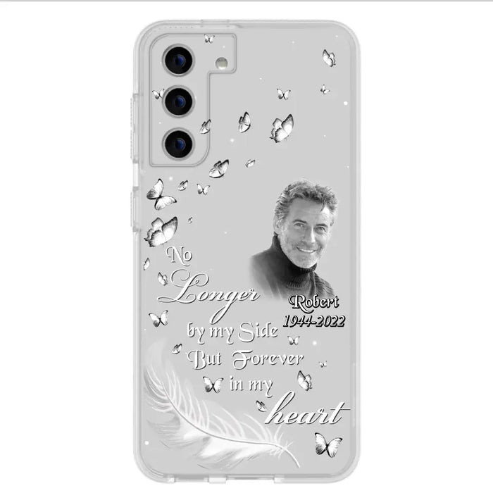 Custom Personalized Memorial Phone Case - Memorial Gift Idea For Family - Upload Photo - Case For iPhone/Samsung - No Longer By My Side But Forever In My Heart