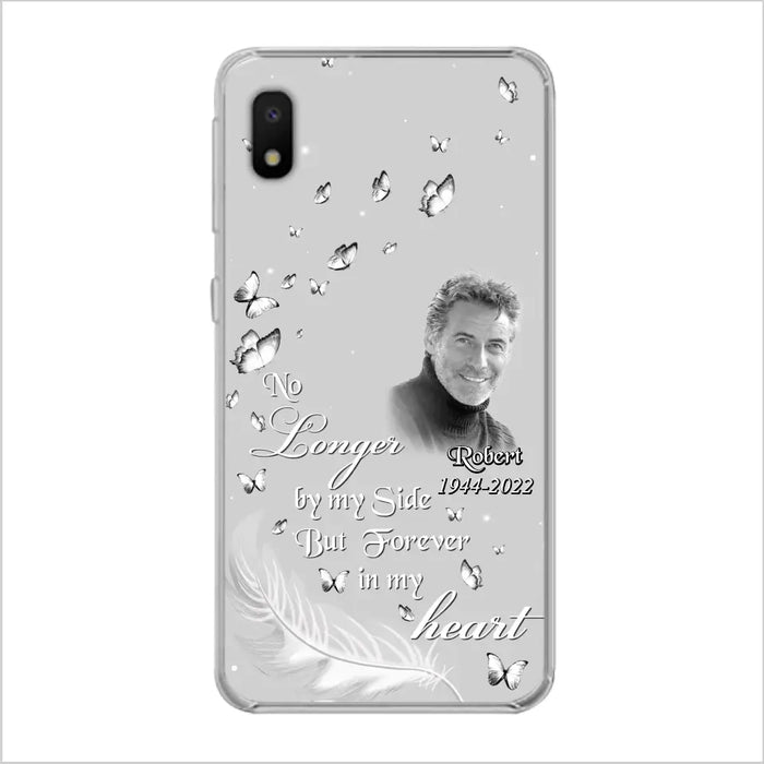 Custom Personalized Memorial Phone Case - Memorial Gift Idea For Family - Upload Photo - Case For iPhone/Samsung - No Longer By My Side But Forever In My Heart