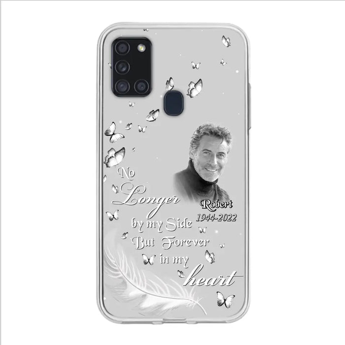 Custom Personalized Memorial Phone Case - Memorial Gift Idea For Family - Upload Photo - Case For iPhone/Samsung - No Longer By My Side But Forever In My Heart