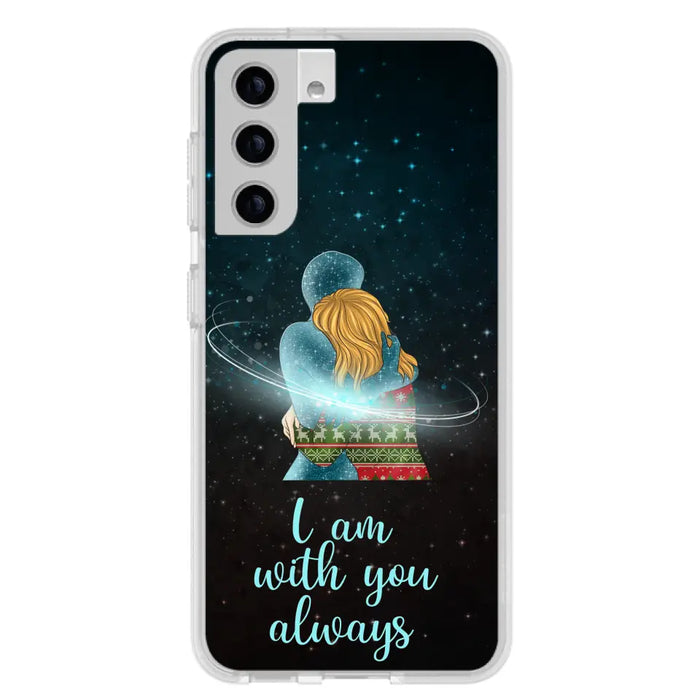 Custom Personalized Memorial Phone Case - Memorial Gift Idea For Family/Couple - Case For iPhone/Samsung - I Am With You Always