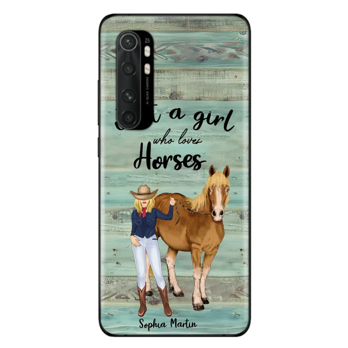 Custom Personalized Horse Lady Phone Case - Gift Idea For Horse Lovers - Just A Girl Who Loves Horses - Case For Oppo/Xiaomi/Huawei