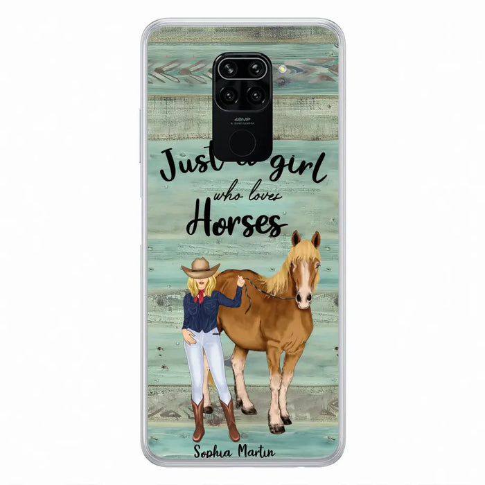 Custom Personalized Horse Lady Phone Case - Gift Idea For Horse Lovers - Just A Girl Who Loves Horses - Case For Oppo/Xiaomi/Huawei