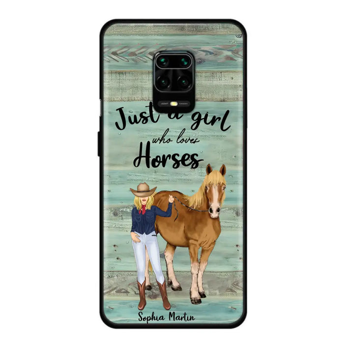 Custom Personalized Horse Lady Phone Case - Gift Idea For Horse Lovers - Just A Girl Who Loves Horses - Case For Oppo/Xiaomi/Huawei