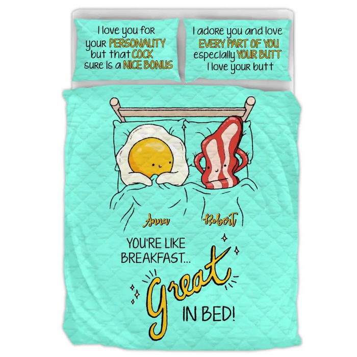 Custom Personalized Couple Quilt Bed Sets - Gift Idea For Him/Her - I Love You For Your Personality