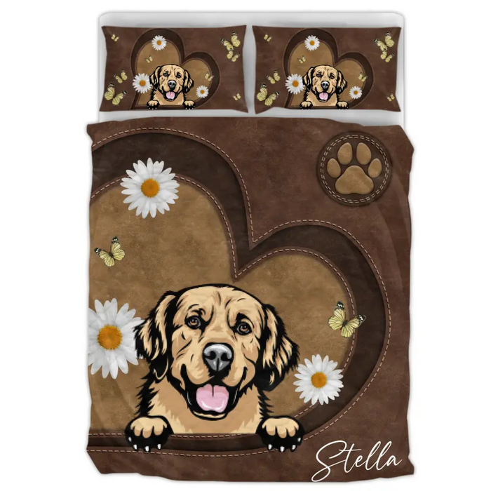 Custom Personalized Dog Quilt Bed Sets - Gift Idea For Dog Lovers/Owners