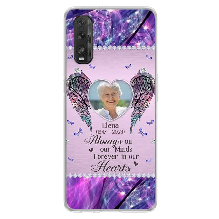 Custom Personalized Memorial Phone Case - Memorial Gift Idea For Family - Case For Oppo/Xiaomi/Huawei - Always On My Mind s Forever In Our Hearts