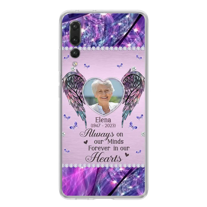 Custom Personalized Memorial Phone Case - Memorial Gift Idea For Family - Case For Oppo/Xiaomi/Huawei - Always On My Mind s Forever In Our Hearts