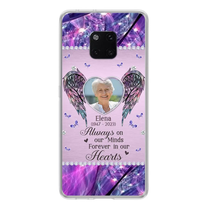 Custom Personalized Memorial Phone Case - Memorial Gift Idea For Family - Case For Oppo/Xiaomi/Huawei - Always On My Mind s Forever In Our Hearts